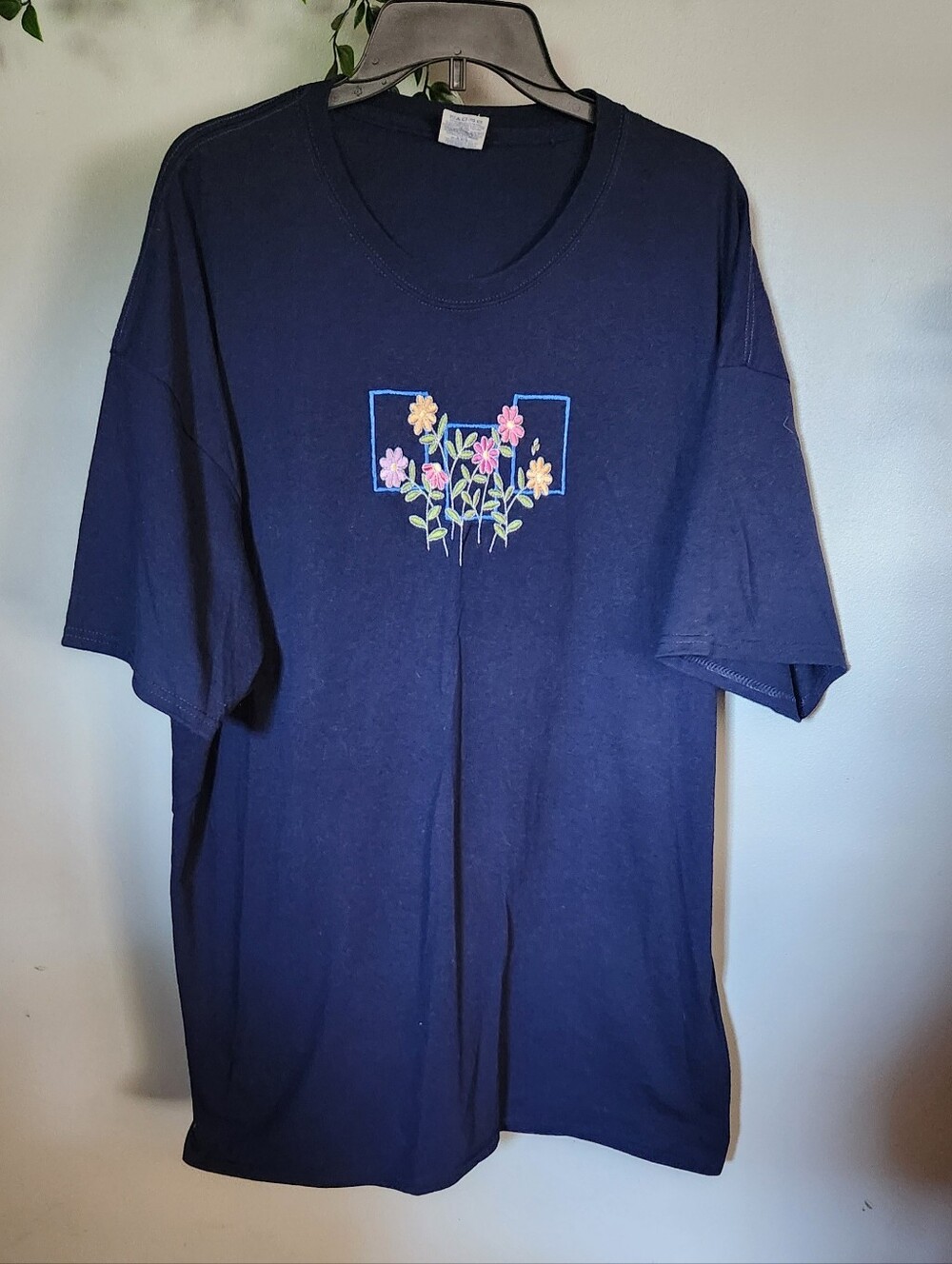 Floral Embroidered Ohio Tee